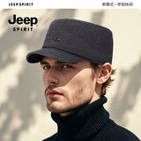 吉普（JEEP）帽子男平顶帽时尚简约鸭舌帽四季款中老年休闲百搭棒球帽