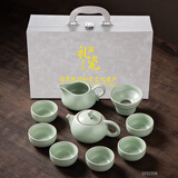 豪峰2025新款汝窑整套功夫茶具套装家用高档泡茶壶茶杯办公教师节礼物