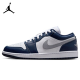 耐克NIKE缓震篮球鞋男乔丹AJ1 JORDAN1运动鞋 553558-141白蓝42.5