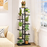 蜗家（WOJIA）花架花盆架子多层家用装饰置物层架铁艺客厅北欧简约挂架绿萝架 深灰闪银【高141cm】