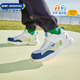 江博士学步鞋运动鞋春季男女复古魔术贴儿童鞋2B16A1023AM米/绿/蓝30码