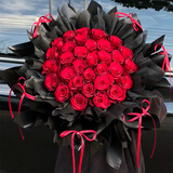 浪漫季节鲜花速递同城配送红玫瑰花束表白女友生日礼物结婚纪念日全国花店 33朵红玫瑰-丝带点缀 今日达-【可预约送花时间】