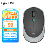 罗技（Logitech）M380 无线鼠标 无线2.4G 办公鼠标 百度AI智能语音输入打字翻译 家用办公型 M380石墨黑