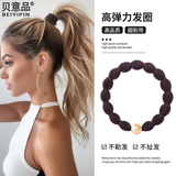 贝意品发圈女高级感新款不伤发发绳高弹力耐用橡皮筋扎马尾运动头绳