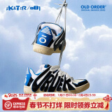 OLD ORDER SKATER  001国潮牌厚底休闲滑板鞋男女情侣运动鞋合集多色面包鞋 黑蓝色 41