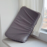 纯棉亚70x42x10枕套单个星记忆枕球深睡枕pro第二代一对枕头套8朵 全棉贡缎深灰 60支 【单只枕套】 7042cm*10cm