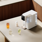 联想台式加热净水器 家用RO滤芯免安装即热净饮水机 富锶矿化台式母婴直饮净水器泡茶机 【双滤芯】即热型