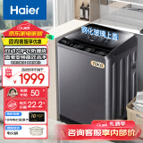 海尔（Haier）双动力洗衣机10公斤波轮大容量直驱变频洗衣机精华洗洗衣机智能投放语音播报全自动家用波轮洗衣机 【双动力热卖款】智慧洗+羽绒洗+抗菌波轮+自编程