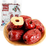 果然之家 休闲零食品新疆无核红枣大枣子若羌灰枣干香酥脆枣258g