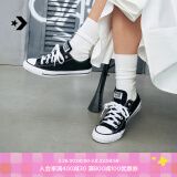 匡威（Converse）官方 All Star男女经典低帮帆布鞋黑色101001 101001/黑色 37.5