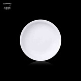 古镇陶瓷 景德镇陶瓷碗碟餐具套装家用中式吃饭碗菜盘子汤碗玲珑瓷器送礼 白玲珑 花中娇客  8英寸深盘