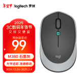 罗技（Logitech）M380 无线鼠标 无线2.4G 办公鼠标 百度AI智能语音输入打字翻译 家用办公型 M380石墨黑