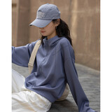 德玛纳【低饱和穿搭】春季简约风压线设计休闲连帽宽松遮肉舒适女式外套