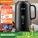 苏泊尔（SUPOR）【国家补贴】电热水壶1.7L触控调温烧水壶大屏实时显温恒温母婴冲奶粉316L不锈钢电水壶 SW-17J61A