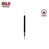 无印良品（MUJI） 凝胶中性墨水圆珠笔芯  学生文具 顺滑中性笔笔芯 灰笔 替换笔芯 蓝黑色 0.5mm