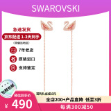 施华洛世奇（SWAROVSKI）粉天鹅系列项链 优雅魅力时尚百搭 生日礼物新年情人节礼物送女友 长耳线耳环 5469990