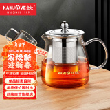 金灶（KAMJOVE）泡茶壶飘逸杯耐热玻璃茶具功夫办公室花茶壶茶水分离杯茶壶A-02