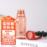 乐扣乐扣（LOCK&LOCK）Tritan塑料杯ECO 便携通用小口提手杯子粉色350ML ABF663PIK