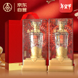 五粮液股份出品 盛世佳酿 有凤来仪 浓香型白酒 52度500ml*2瓶 双支装