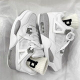 佐馆秋冬季新款加绒百搭增高情侣气垫运动鞋时尚板鞋篮球老爹鞋跑步鞋 白灰 41