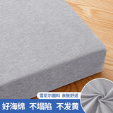 梓晨沙发垫海绵垫高密度加硬定制订做实木红木科技布坐垫子新中式飘窗 加厚款雪尼尔-浅灰 60D-高密度海绵【限时7折】