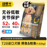 纽顿狗粮美国进口0谷物T28无谷低敏 全价幼犬成犬通用型狗粮 【美版】T28犬粮鲑鱼&鳟鱼1.82kg