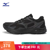 美津浓（MIZUNO）【RACER S】软底轻便运动跑步鞋子男女同款缓震透气休闲慢跑鞋 01/黑色 36.5 (230mm)