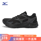 美津浓（MIZUNO）【RACER S】软底轻便运动跑步鞋子男女同款缓震透气休闲慢跑鞋 01/黑色 40.5 (260mm)