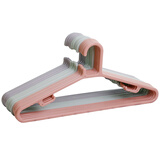 茶花衣架塑料衣挂衣服架干湿衣架子晾晒大衣架多功能凉衣架颜色随机 【 5只】吉祥衣架42cm