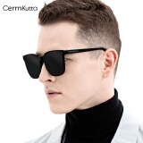 CerrnKutta 太阳镜男女士通用开车偏光墨镜防紫外线新款时尚明星同款眼镜 BD黑灰片(尼龙高清偏光)户外驾驶