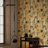 吉夫迪夫中式书房茶室墙纸墙面翻新贴纸防水自粘改造遮丑神器