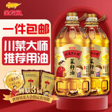 金龙鱼 食用油 非转基因压榨 外婆乡小榨菜籽油6.18L*2