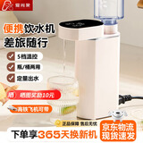 爱尚象便携式饮水机即热式烧水壶台式桌面抽水机旅行电热水壶家用小型速热饮水机 奶白色 便携款【瓶/桶两用】 即热型