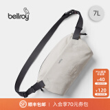 Bellroy澳洲Lite Sling 7L 春季新款轻行胸包户外骑行防轻泼水机能斜挎包 月光白7L