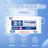 简禾（jianhe）酒精湿巾75%单片独立包装湿纸巾 卫生湿巾 每片独立包装1片