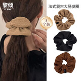 黎倾法式复古猪大肠发圈【3支】高马尾丸子头扎头绳肥肠发绳皮筋皮套