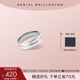 丹尼尔惠灵顿（DanielWellington）dw戒指男饰品绸缎白银色情侣对戒生日礼物送男友DW00400052