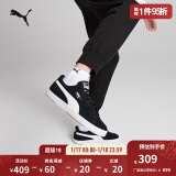 彪马（PUMA）官方【滑板鞋】男低帮经典复古百搭运动轻便透气板鞋SUEDE356414 黑色-白色-03 40.5