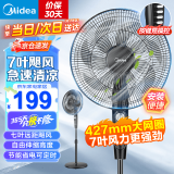 美的（Midea）电风扇落地扇家用大风量 远距强风电扇 立式轻音节能可定时降温 【超级爆款】7叶大风力机械按键