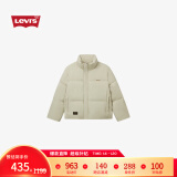 Levi's李维斯24秋季新款情侣同款休闲防寒保暖户外无帽羽绒服外套 米色 XL