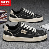 回力（Warrior）男鞋复古板鞋百搭休闲鞋子男士运动鞋J403MJ 黑色 41