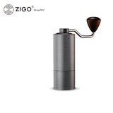 Zigo手摇磨豆机家用便携式CNC6芯冷萃手冲咖啡豆研磨机【618】 灰色