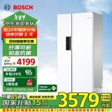 博世（BOSCH）【云朵白】502升超薄可嵌入式变频大容量风冷无霜 国家补贴换新 对开双开门家用冰箱 K1EA50209C 