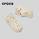 卡骆驰（CROCS）贝拉洞洞鞋沙滩鞋包头女鞋厚底拖鞋|210062 冬日白 -11S(含智必星） 36 (220mm) 37