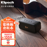 杰士（Klipsch）Nashville便携式无线蓝牙音箱 24小时超长续航 家用户外防水小音响城市音乐盒 黑色