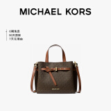 MICHAEL KORS情人节礼物MK女包EMILIA老花单肩手提包斜挎包蝴蝶包 小号