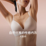 NEIWAI内外天鹅杯深V软支撑文胸内衣女细肩带性感无痕承托无钢圈胸罩