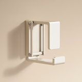 天地鱼（TDYU）不锈钢洗脸盆收纳架子卫生间放脸盆挂钩神器浴室免打孔置物架 镜面银-脸盆钩*1