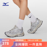 美津浓（MIZUNO）【RACER S】软底轻便运动跑步鞋子男女同款缓震透气休闲慢跑鞋 18/脏脏银 40.5 (260mm)