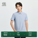 KOLON SPORT/可隆SECO空气POLO 男子户外运动速干防晒抗菌短袖 LHPT4MTT53-LB 浅蓝色 185/2XL